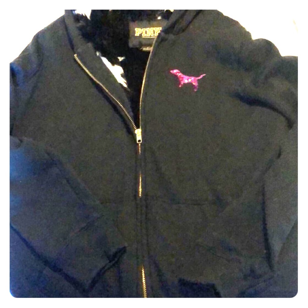 Victoria’s Secret Pink Sequin hoodie